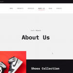 about us page for woocommerce website - fashion shop