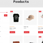 products page for woocommerce website - fashion shop